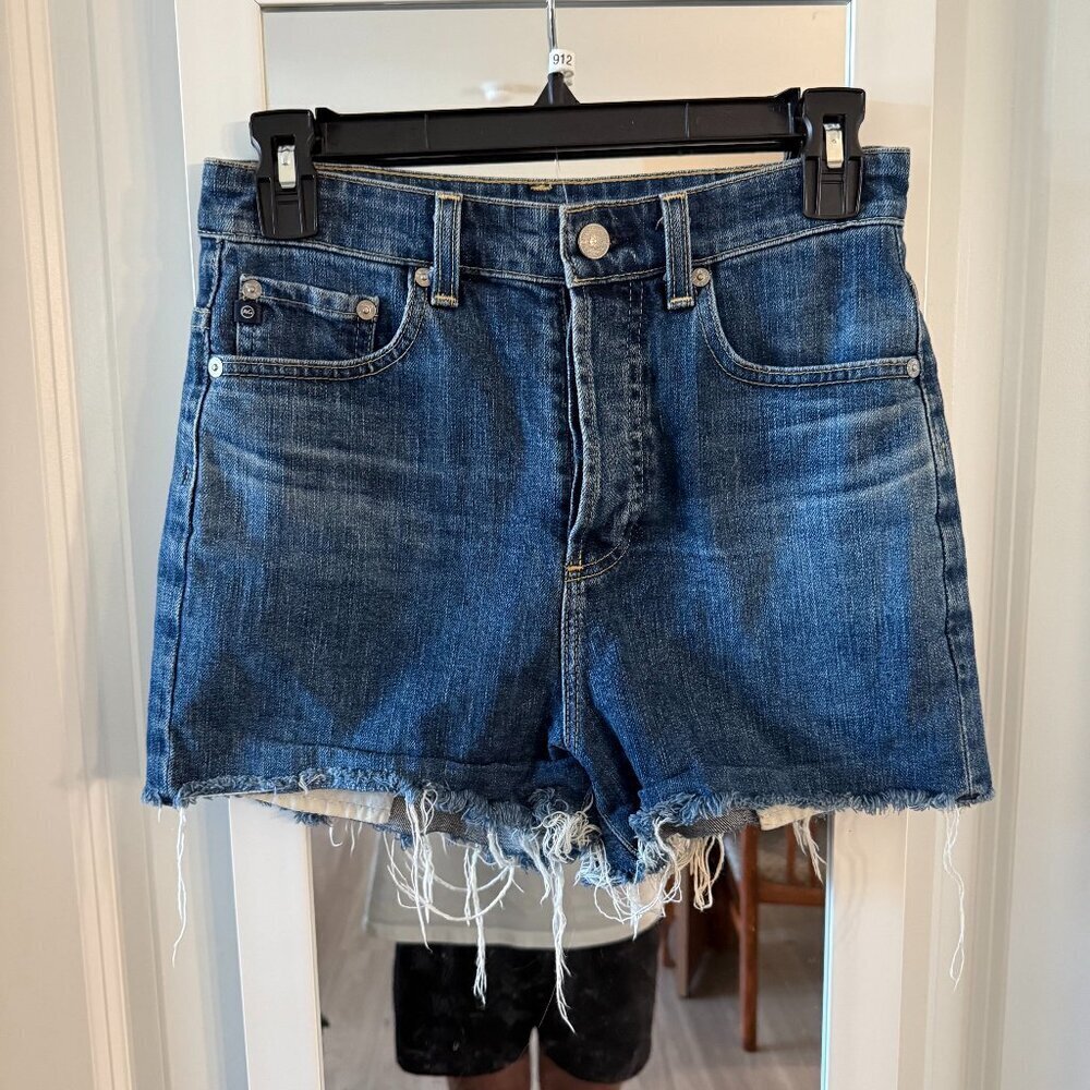 Alexa Chung for AG High Rise Cutoff Denim Shorts – Size 26 - Picture 2 of 6